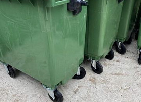 Новые мусорные евробаки объемы - 0.77 и 0,36 в наличии, доставка